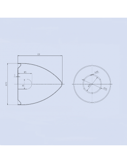 SPINNER THREE BLADE DIAM. 270 MM KASPAR FOR PROPELLERS ON THE FLIGHT ADJUSTABLE